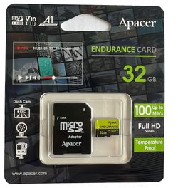 Apacer 32GB  Eudurance microSD Card V10 A1 100/10 MB/s- AP32GEDM0D05-R