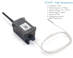 LTC2-HT - Industrial LoRaWAN Temperature Transmitter- PT100 High Temperature -70 ~ 550 °C