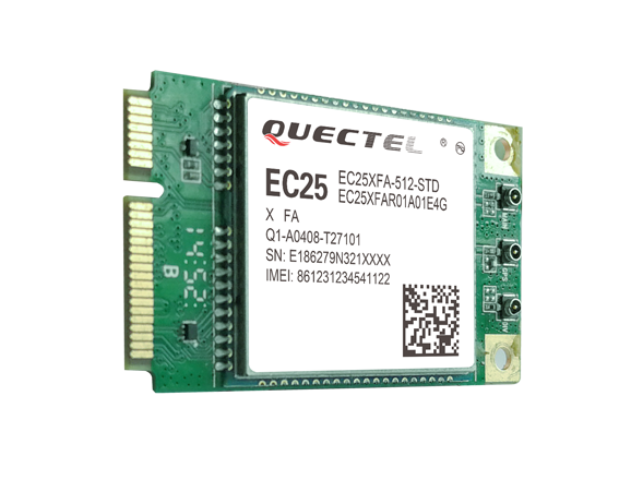 EC25AU miniPCIE - Quectel 4G LTE Cat4 miniPCIE card - 150Mbps