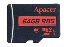Apacer 64GB Class10 U1 R85 85/10 MB/s micro SD card - AP64GMCSH10U5-BA