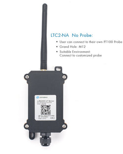 LTC2-NA - Industrial LoRaWAN Temperature Transmitter- without PT100 probe