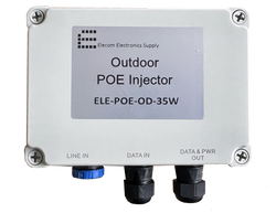 ELE-POE-OD-35W - OUTDOOR 35W 56V AC/DC, 1G/5Gbase , 802.3at PoE Injector