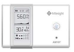 AM107 - Milesight IAQ LoRaWan sensor support Temp/Humidity/PIR/Light/TVOC/Pressure/CO2