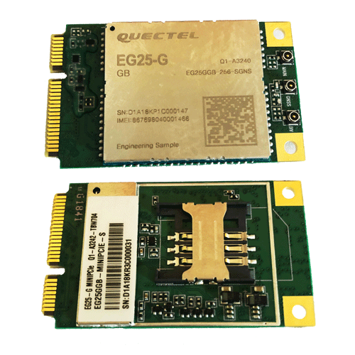 EC25-G miniPCIE-S - Quectel LTE Cat4 miniPCIE Global with SIM holder ...