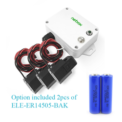 R718N37 - Netvox LoRaWan Wireless 3-Phase Current Meter with 3 x 75A Clamp-On CT