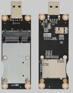 ELE-USB-miniPCIE-USB , USB to miniPCIE (mPCIE) adapter with SIM holder, Industrial ver in USB type A plug